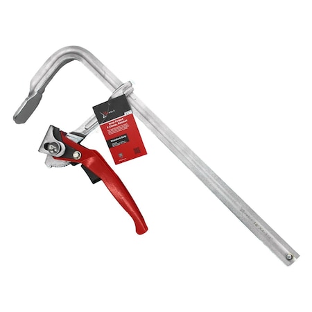 Xtrweld Clamp, F, Ratchet, 1200 PSI, 32 in. Steel, Chrome Plated TCFR321200SD